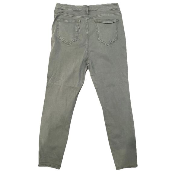 Buffal David Bitton Khaki Pants Green Womens 8/29 Havana High Rise Stretch Ankle - Picture 6 of 8